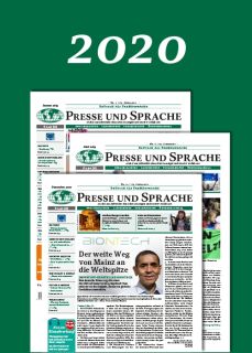 Presse und Sprache — Das Jahr 2020